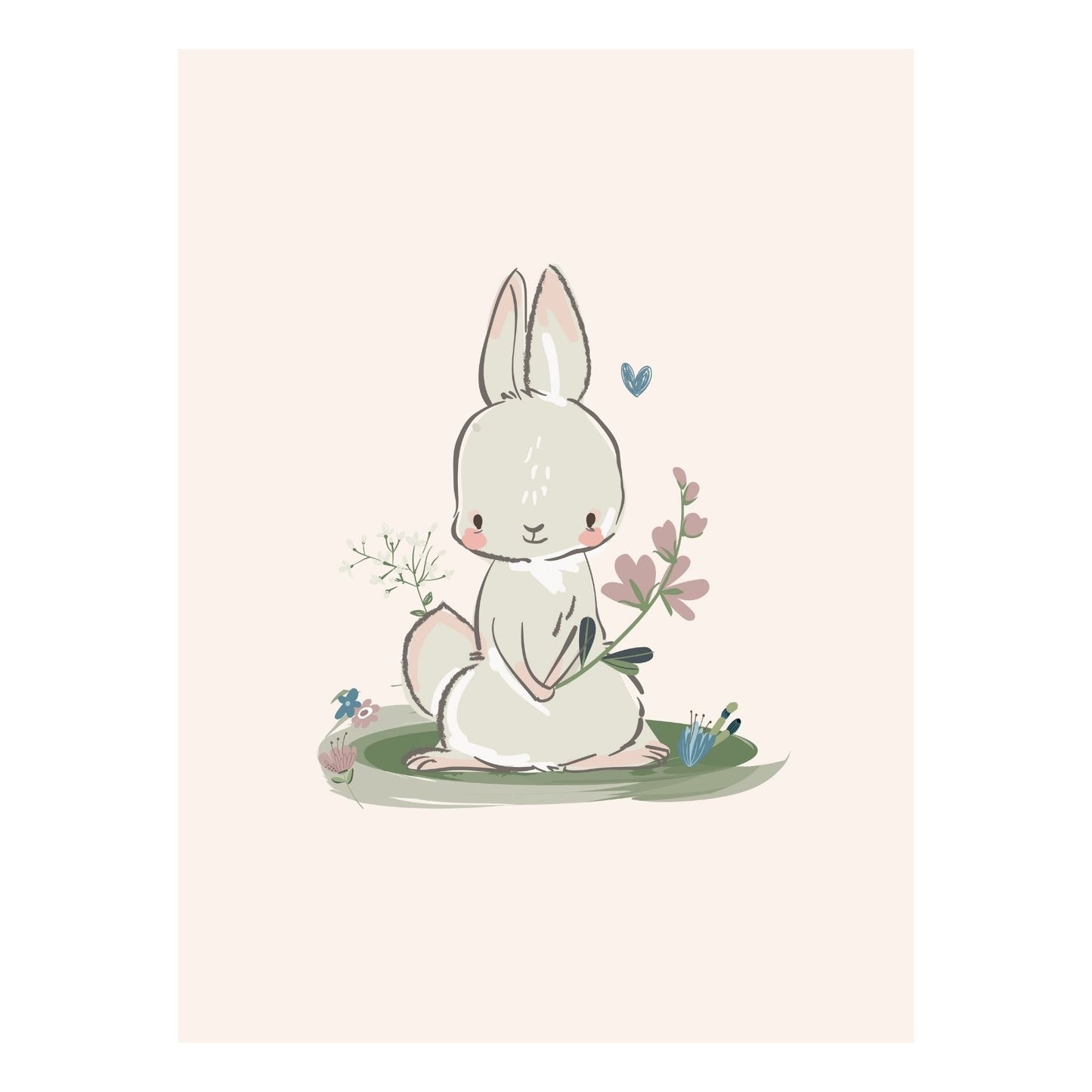 Stampa per bambini con la storia del coniglietto