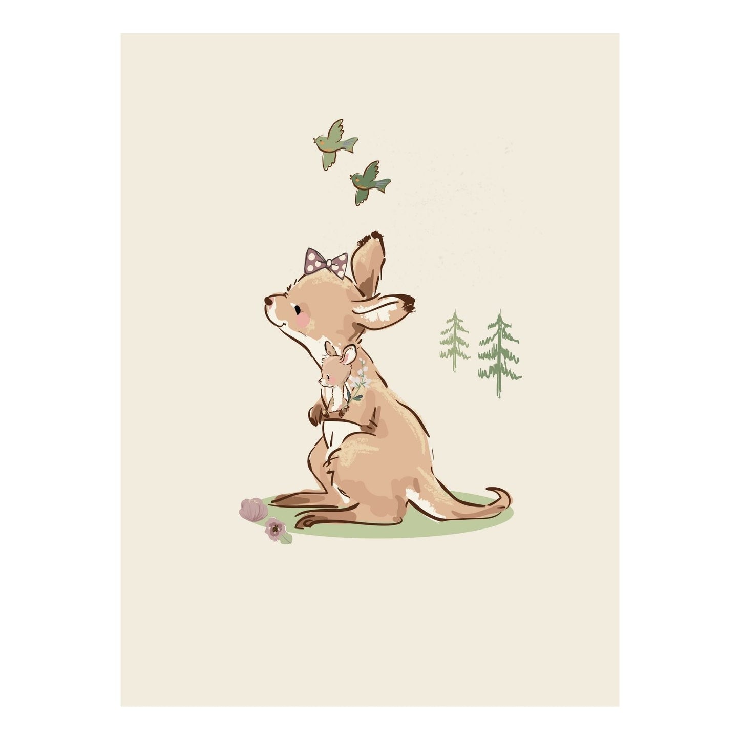 Bambi fairy tale children's print
