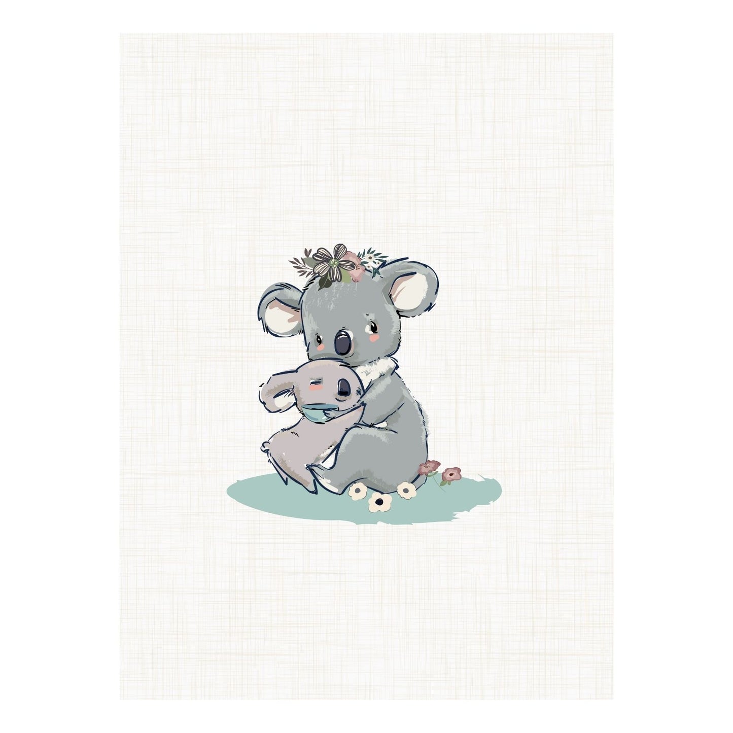 Koala mom fairy tale children's print