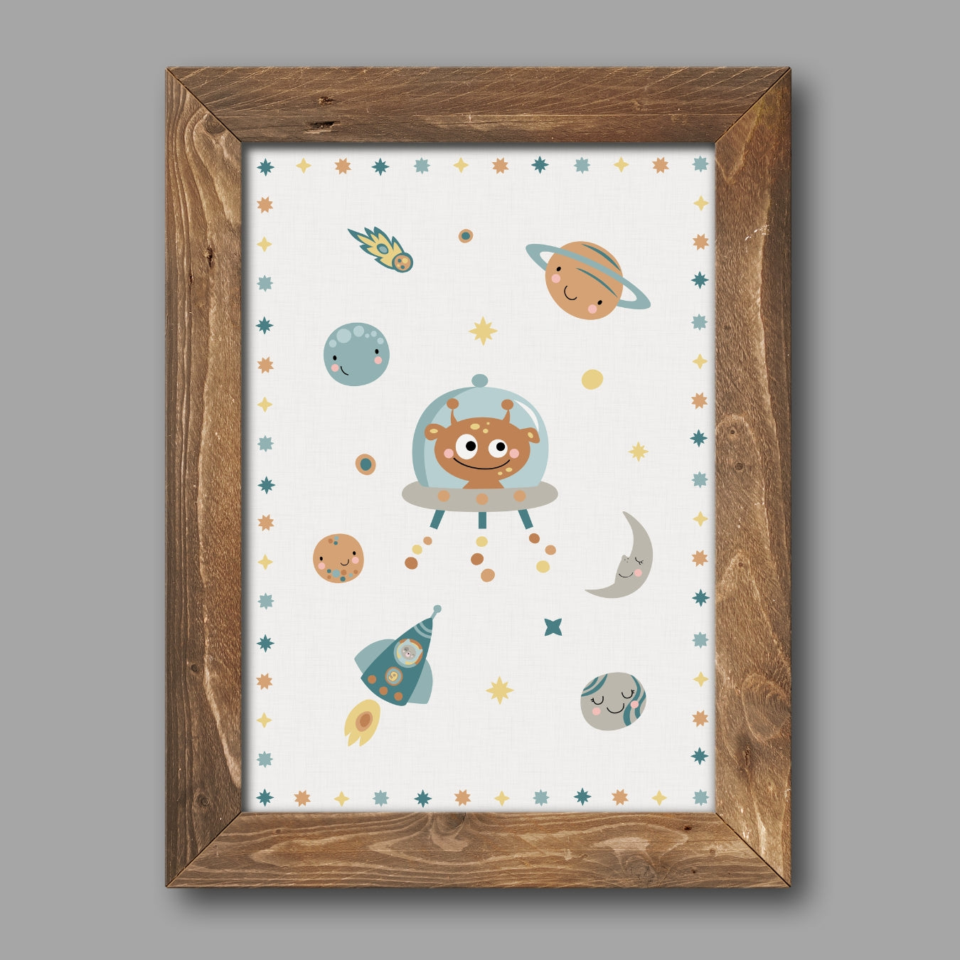 Space Invaders ROCKET children's print