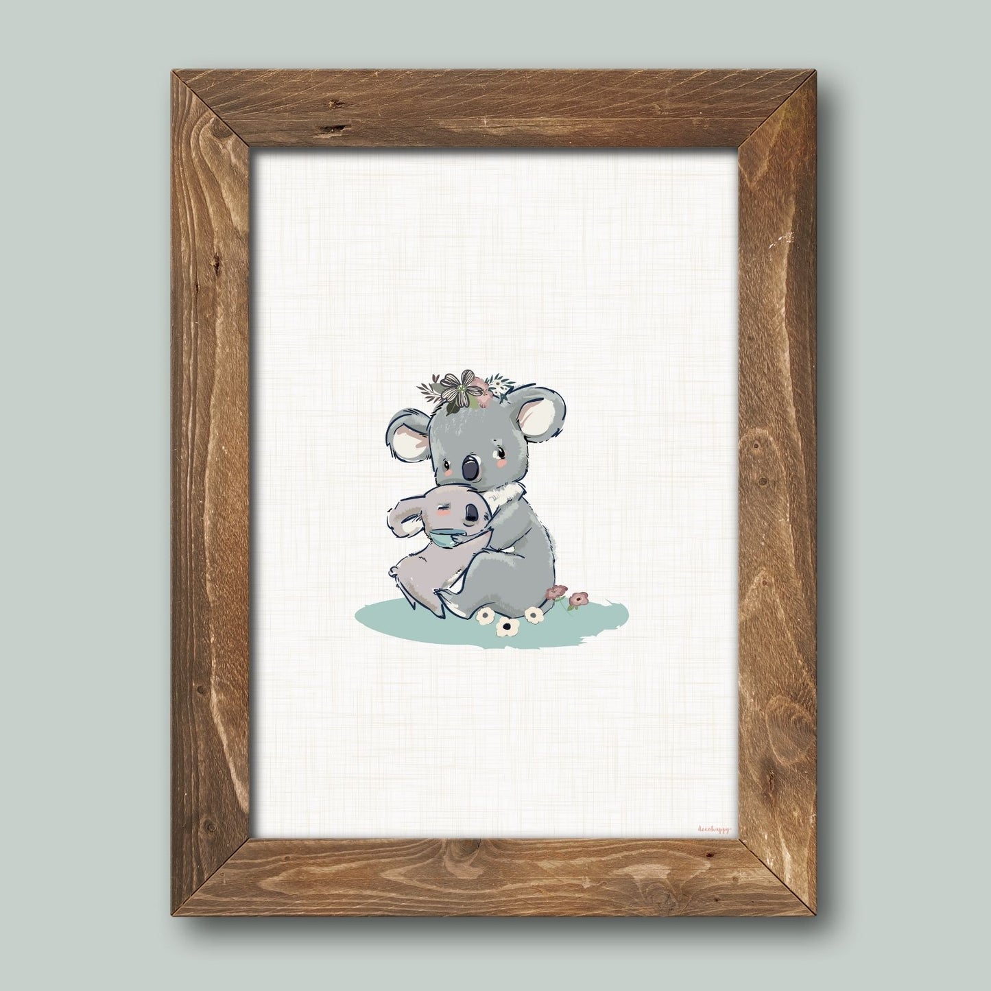 Koala mom fairy tale children's print