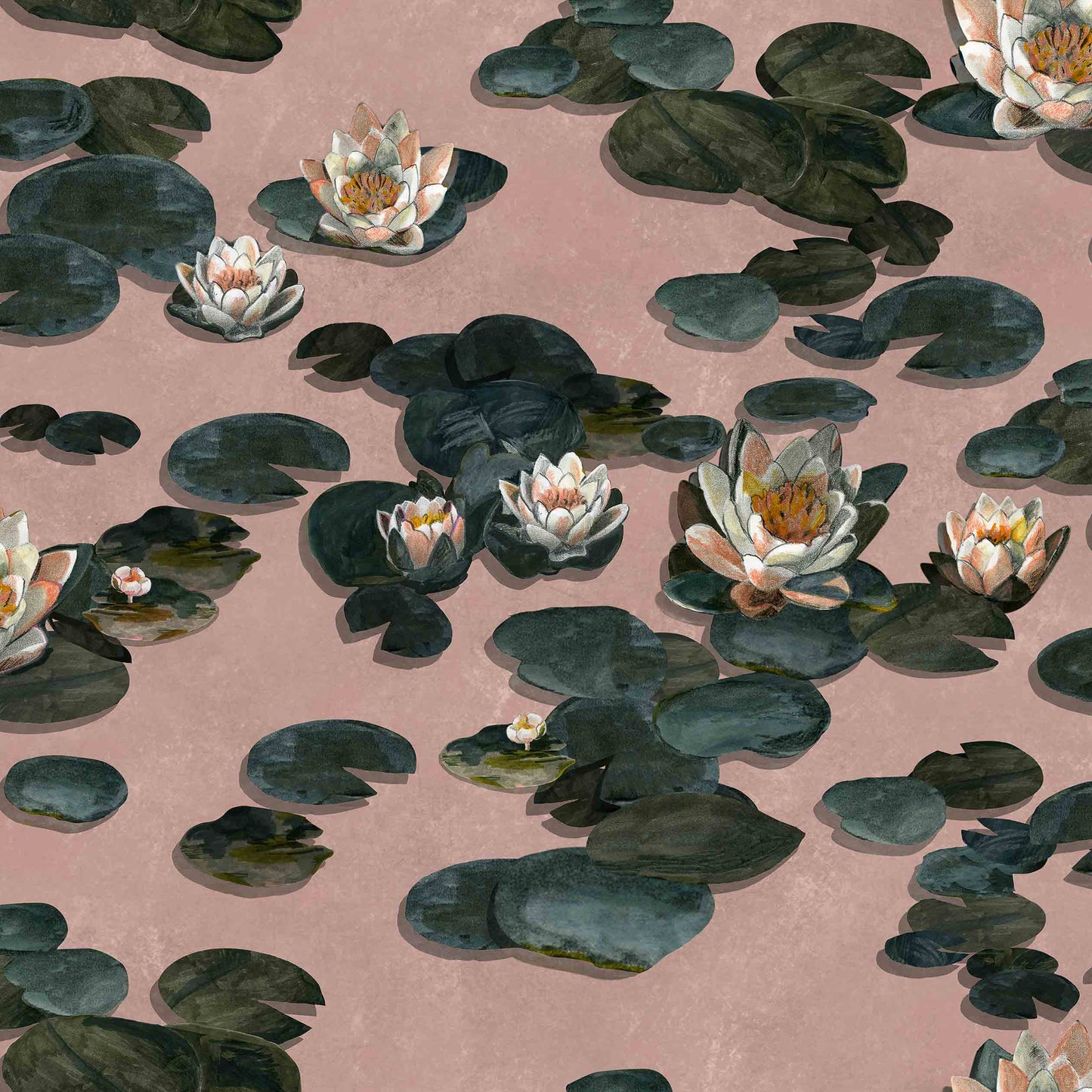 Papel Pintado Nenúfares Rose