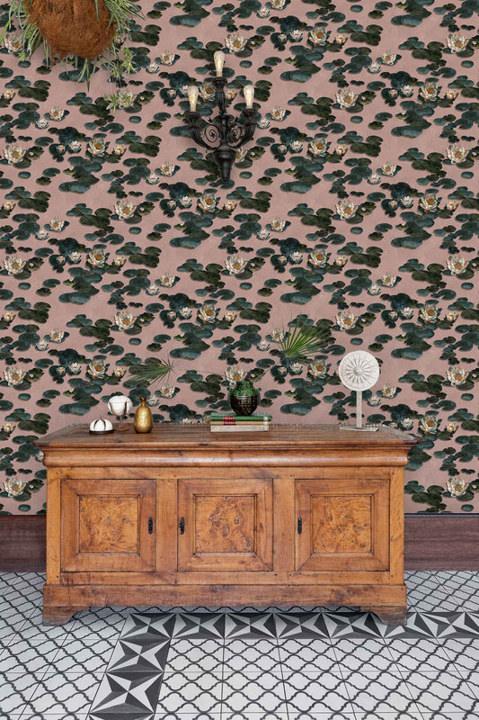 Papel Pintado Nenúfares Rose