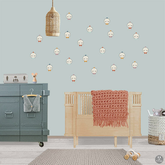 Vinilos infantiles mini lunas llenas vintage