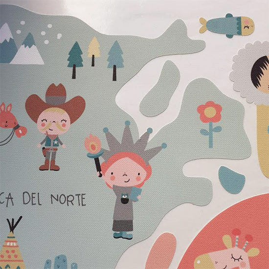 Muestra de vinilo infantil de pvc