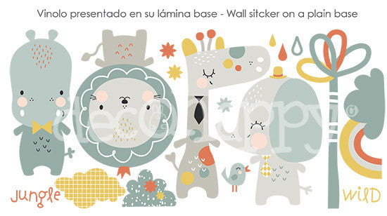 Vinilo bebe jungla baby