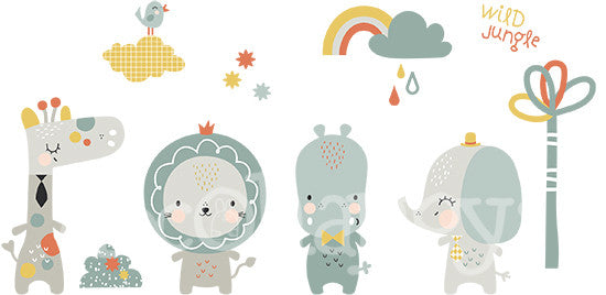 Vinilo bebe jungla baby