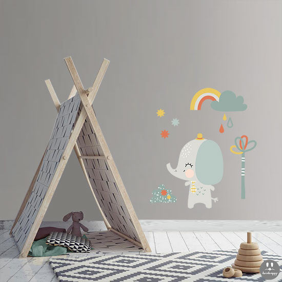 Vinilo bebe wild elephant