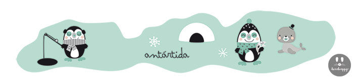 Vinilo bebe mapamundi baby menta