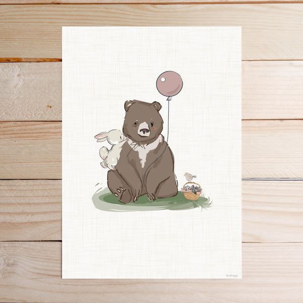 Bear tale children's print
