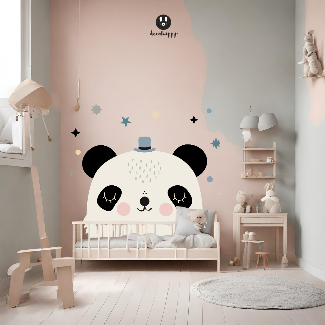 Panda headboard wall sticker