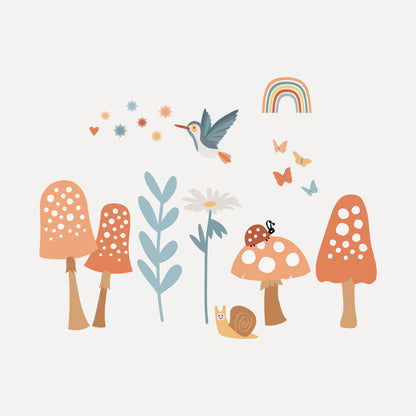 Vinilo infantil setas del bosque