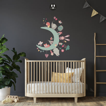 Sticker mural pour enfant couleurs Magic Moon