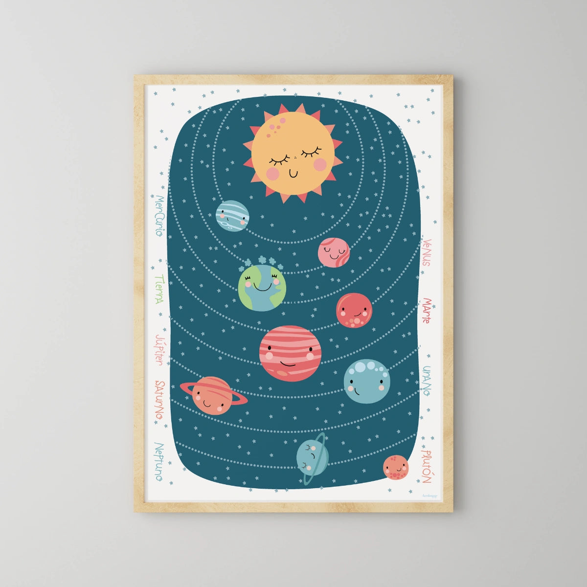 Children's print Solar system vertical