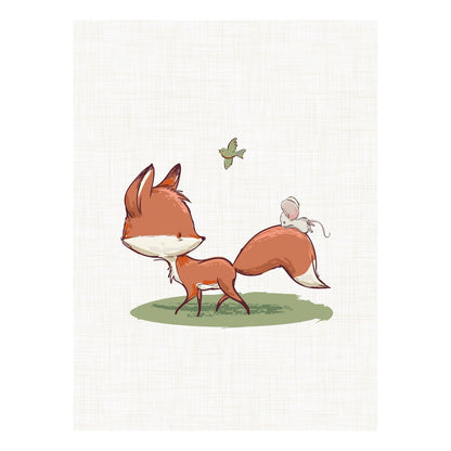 Fox fairy tale children's print