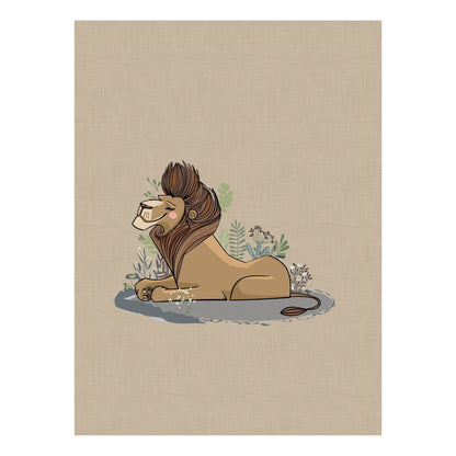 Lámina infantil cuento León
