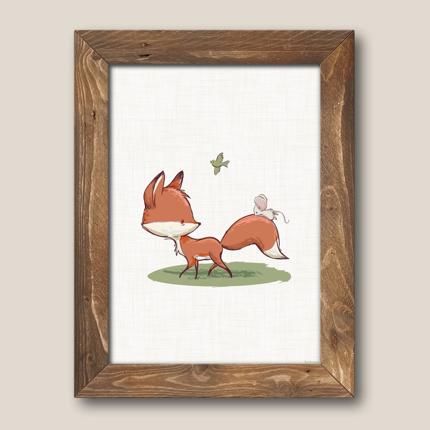 Fox fairy tale children's print