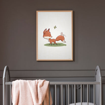 Fox fairy tale children's print