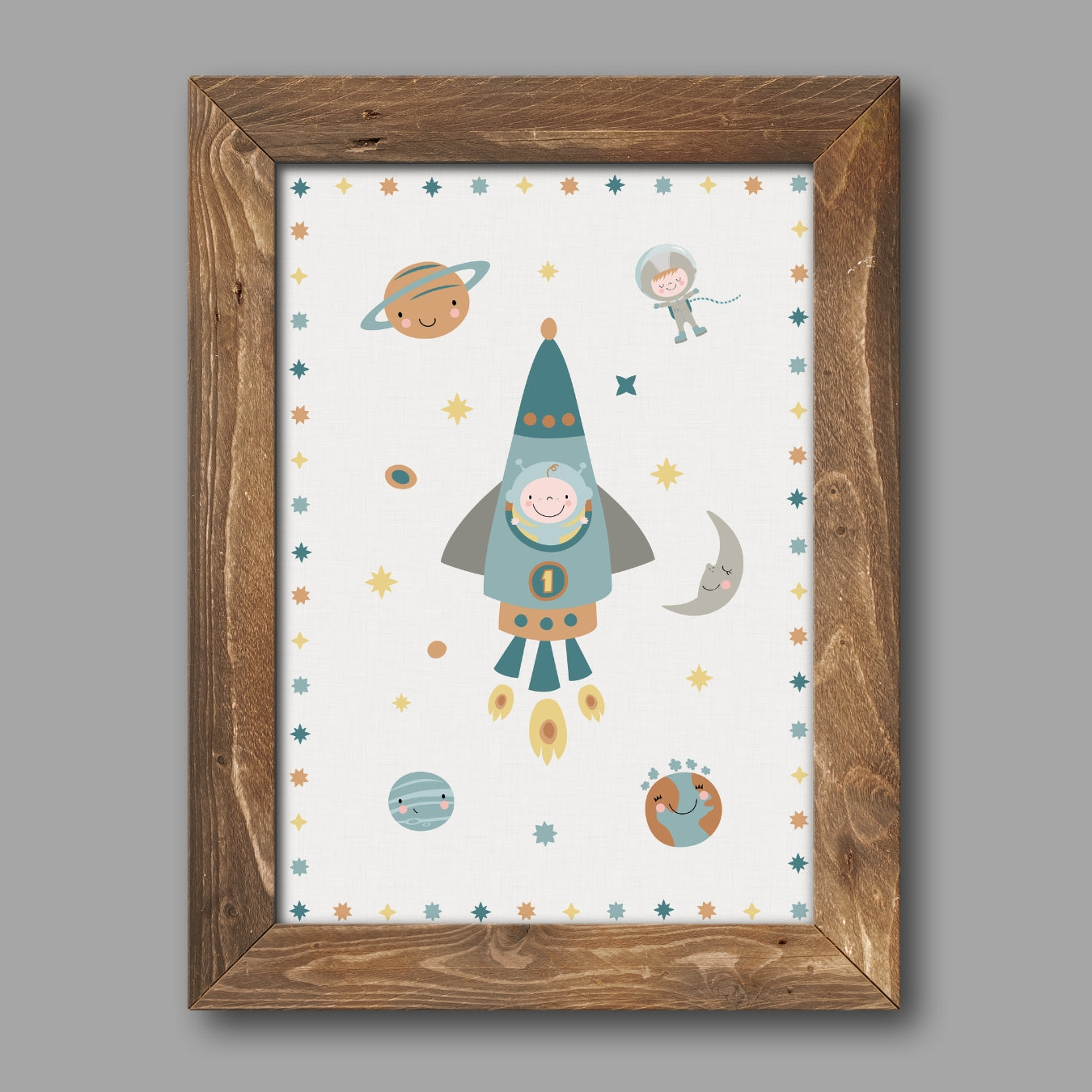 Space Invaders ROCKET children's print