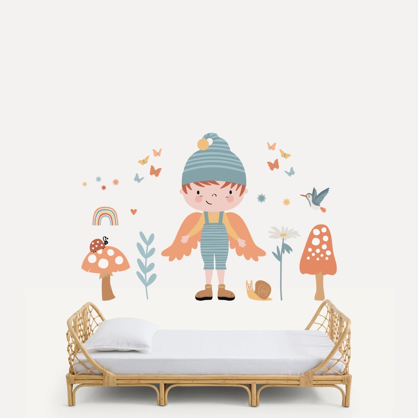 Vinilo infantil duende feliz del bosque