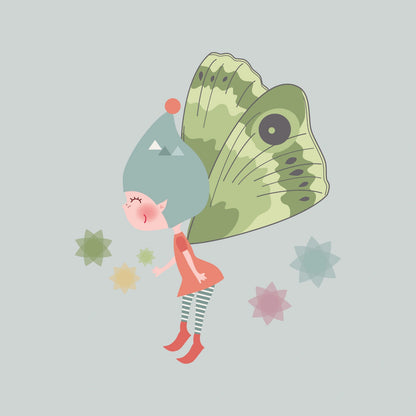 Vinilo infantil duendes del bosque imagine