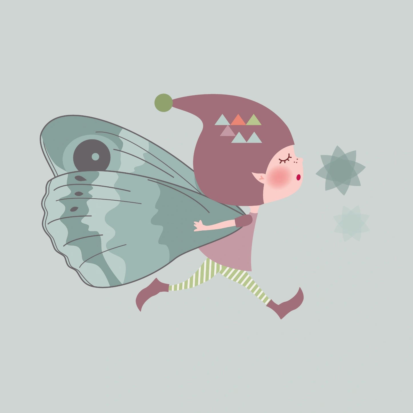 Vinilo infantil duendes del bosque imagine