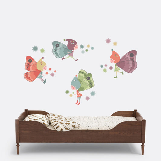 Vinilo infantil duendes del bosque imagine