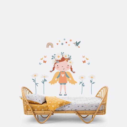 Vinilo infantil hada de las flores