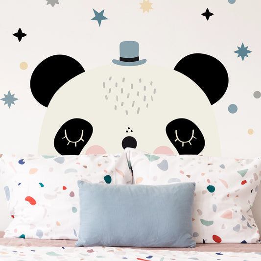 Panda headboard wall sticker