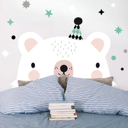 Vinile della testiera del letto Bear