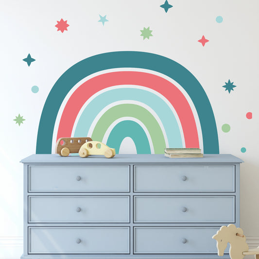 Live colors rainbow bed headboard sticker
