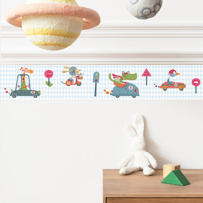 Childrens border Happy cars