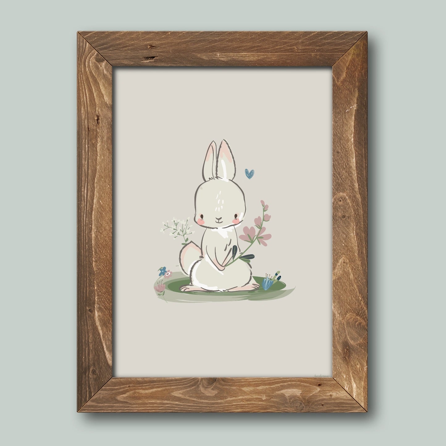 Stampa per bambini con la storia del coniglietto