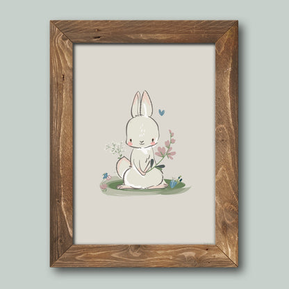 Stampa per bambini con la storia del coniglietto