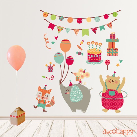 vinilo infantil decorativo Fiesta Happy