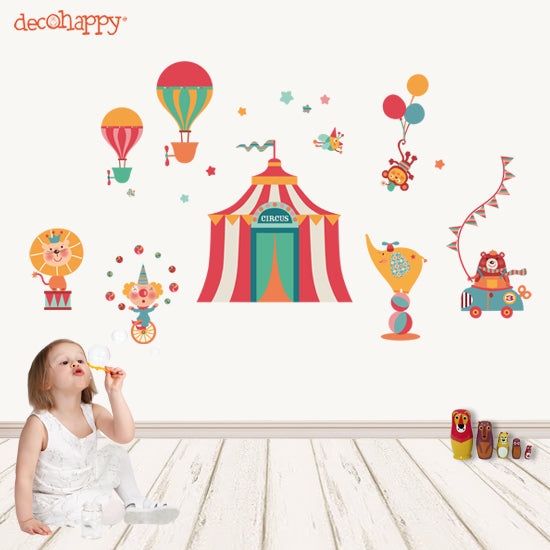 vinilo infantil-circo-feliz