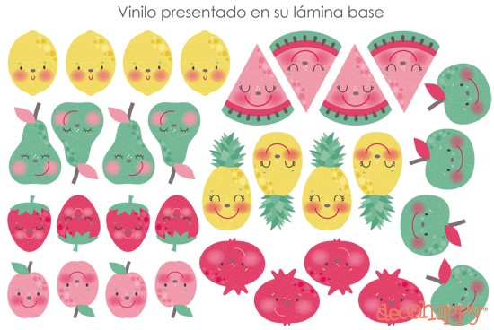 Vinilo infantil Fruta fresca