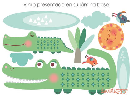 Vinilo infantil Cocodrilos