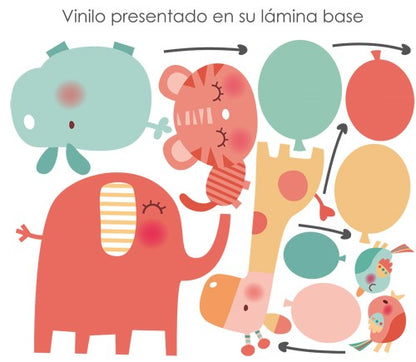 Vinilo bebe Animales baby