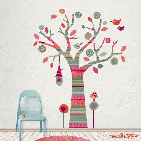 Vinilo infantil Arbol Multicolor