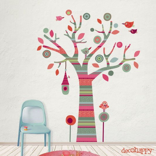 Vinilo infantil Arbol Multicolor