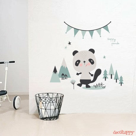 Vinilo infantil Panda