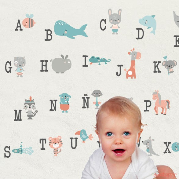 Kids wall sticker Abc colors – Decohappy
