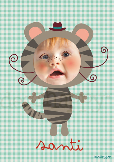 lamina infantil personaje tigre