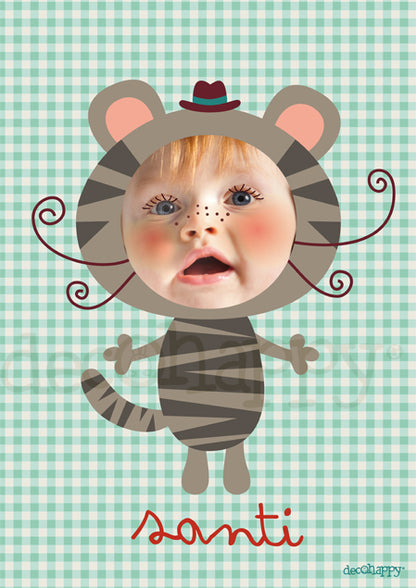 lamina infantil personaje tigre