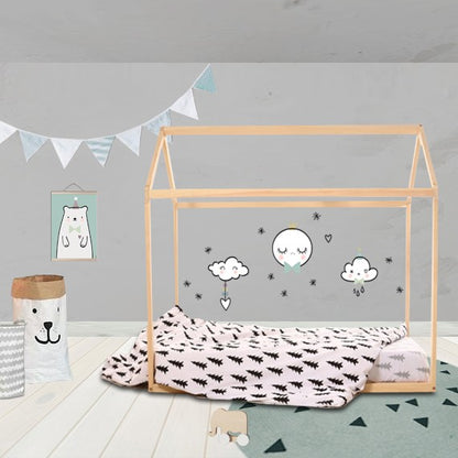 Vinilo infantil de tela luna dormida nordic