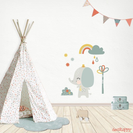 Vinilo infantil wild elephant