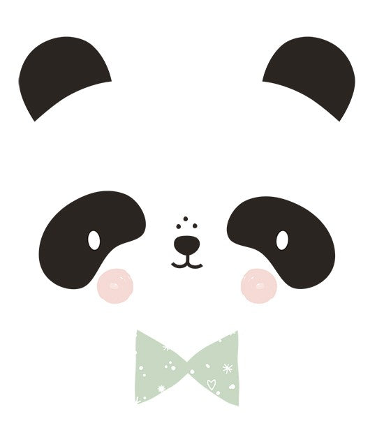 Vinilo infantil cara panda
