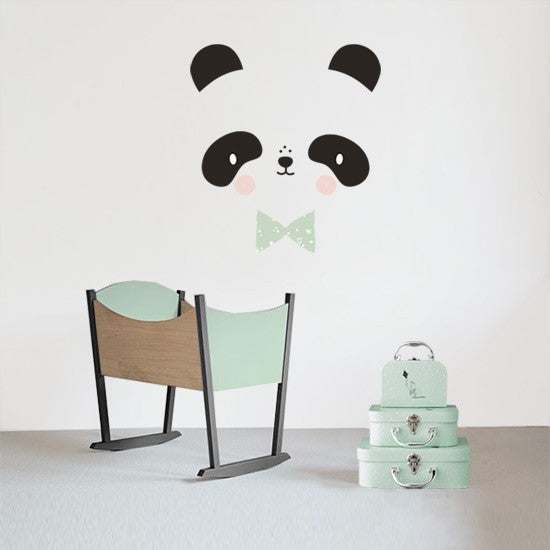 Vinilo infantil cara panda