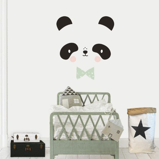 Vinilo infantil cara panda